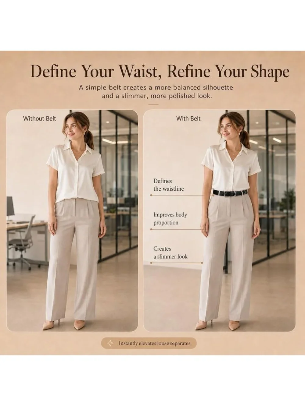 Women Black Leather Dress Belt For Jeans Pants Fashion With Classic Gold Buckle